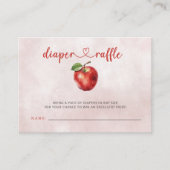 Apfel unserer Babydusche Windelwindeln Begleitkarte (Vorderseite)