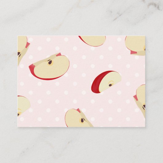 Apfel unserer Babydusche Windelwindeln Begleitkarte (Rückseite)