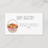 Apfel unserer Babyduschenkarte Begleitkarte (Vorderseite)