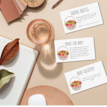 Apfel unserer Babyduschenkarte