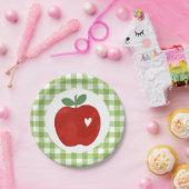 Apfel unserer ersten Geburtstagspapier-Teller Pappteller (Party)