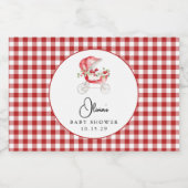 Apfel unserer Eye Baby Dusche Sparkling Wine Label Schaumweinetikett (Einzelnes Label)