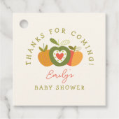 Apfel unserer Eye Fall Baby Dusche Dank Geschenkanhänger (Vorderseite)