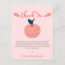 Apfel unserer Eye Fall Baby Dusche Vielen Dank