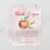 Apfel unserer Eye Fall Baby Dusche Vielen Dank Postkarte (Vorne/Hinten)