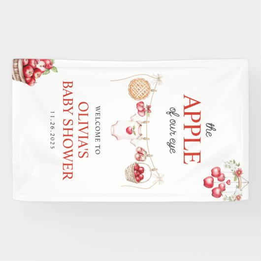 Apfel unserer Herbstdusche aus Augapfel Willkommen Banner (Horizontal)