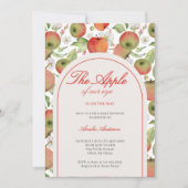 Apfel unserer Herbstdusche Einladung (Vorderseite)