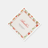 Apfel unserer Herbstdusche Serviette (Ecke)