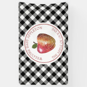 Apfel unserer Karierten Baby-Dusche aus Augapfel Banner (Vertikal)