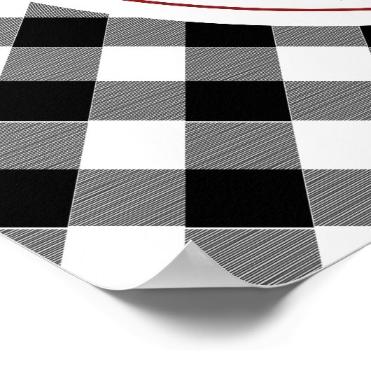 Apfel unserer Karierten Baby-Dusche aus Augapfel Poster (Ecke)