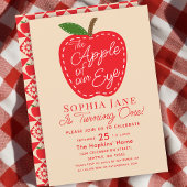 Apfel unserer Niedlichen Augen Kinder 1. Geburtsta Einladung