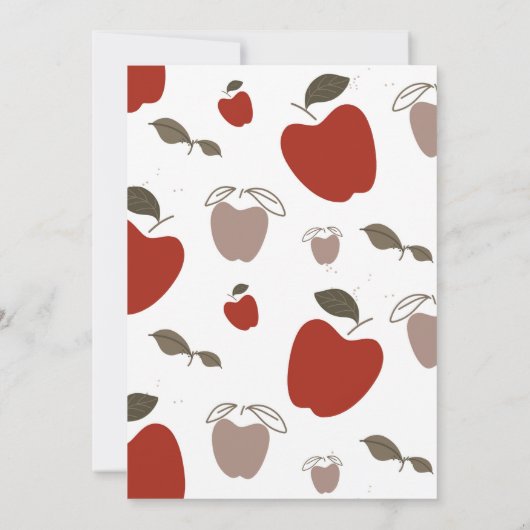 Apfel unseres Augapfel zum Geburtstag Einladung (Rückseite)