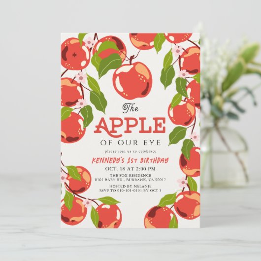 Apfel unseres Augenerblauchgeschlechts-Neutra 1. G Einladung (Stehend Vorderseite)