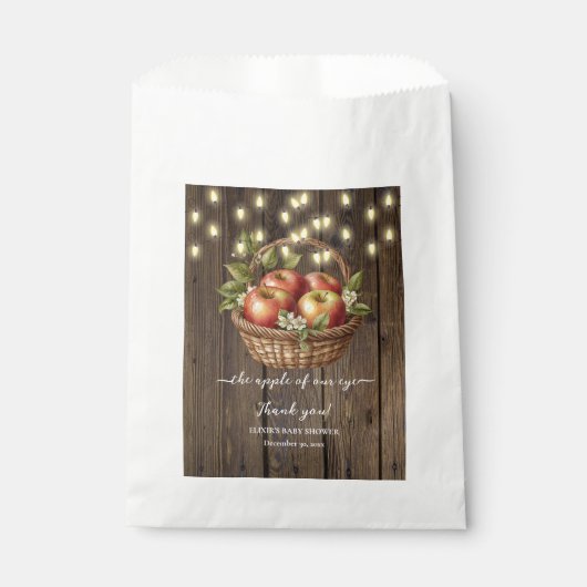 Apfel unseres Augenfalles Blütendusche Geschenktütchen (Vorderseite)