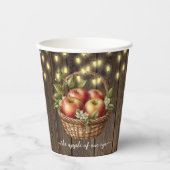 Apfel unseres Augenfalles Blütendusche Pappbecher (Vorderseite)