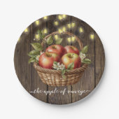 Apfel unseres Augenfalles Blütendusche Pappteller (Vorderseite)