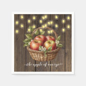 Apfel unseres Augenfalles Blütendusche Serviette (Vorderseite)