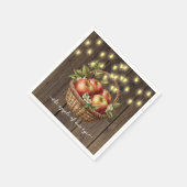 Apfel unseres Augenfalles Blütendusche Serviette (Ecke)