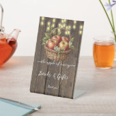 Apfel unseres Augenfalles Blütendusche Sockelschild (In SItu)