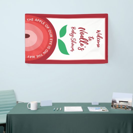 Apfel unseres Auges, Apfelsinenbogen, Babydusche Banner (Messeveranstaltung)