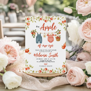 Apfel Unseres Auges Aquarell-Baby-Shower-Einladung Einladung