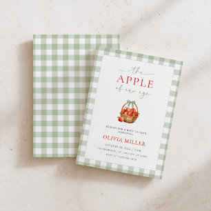 Apfel Unseres Auges Baby Shower Einladung Junge