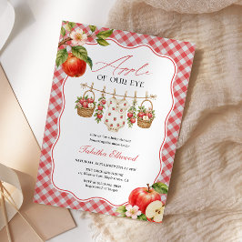 Apfel Unseres Auges Baby Shower Wasserfarbe Herbst Einladung