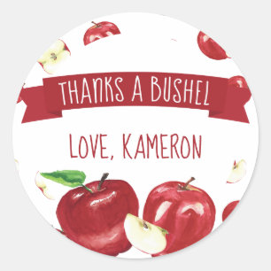 Apfel unseres Auges, Geburtstag Danke Runder Aufkleber