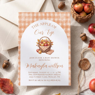Apfel Unseres Auges Herbsternte-Baby-Party Einladung