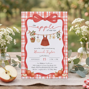 Apfel Unseres Auges Mädchen Baby Shower Einladung