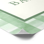 Apfel Unseres Auges Neutrales Babyshower-Willkomme Poster (Ecke)