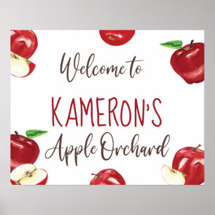 Apfel unseres Auges, Orchard Geburtstagszeichen Poster