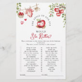 Apfel unseres Auges würde sie eher ein Baby Duschs (Vorderseite)