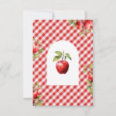 Apfel unseres Babyduschers Dankeskarte (Rückseite)