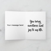 Apfel-Valentinstag-Karte meines Auges Karte (Innenseite)