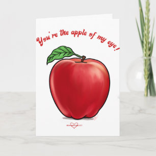 Apfel-Valentinstag-Karte meines Auges Karte
