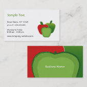 Apfel-Visitenkarte Visitenkarte (Vorne/Hinten)