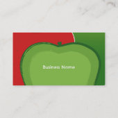Apfel-Visitenkarte Visitenkarte (Rückseite)