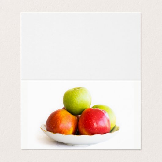 Äpfel Visitenkarten (Außenseite Aufgefaltet)
