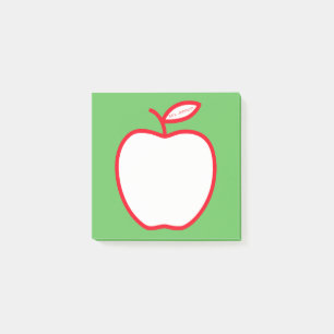 Apfel vom Lehrer Post-it Klebezettel