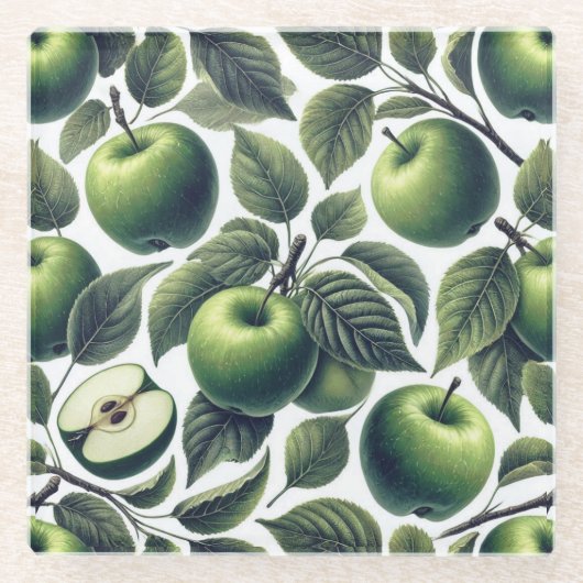 Äpfel von Eden Glasuntersetzer (Vorderseite)