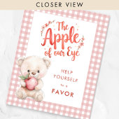 Apfel von Eye Gingham Baby Duwer Gefallen Zeichen Poster