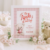 Apfel von Eye Gingham Baby Duwer Gefallen Zeichen Poster