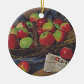 Äpfel (von Félix Vallotton) Keramik Ornament (Vorne)