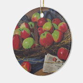 Äpfel (von Félix Vallotton) Keramik Ornament (Links)