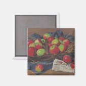 Äpfel (von Félix Vallotton) Magnet (Vorderseite/Rückseite)