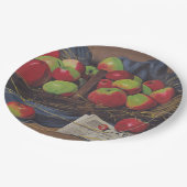 Äpfel (von Félix Vallotton) Pappteller (Schrägansicht)