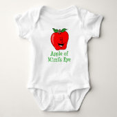 Apfel von Mimis Augengrandkind Baby Strampler (Vorderseite)