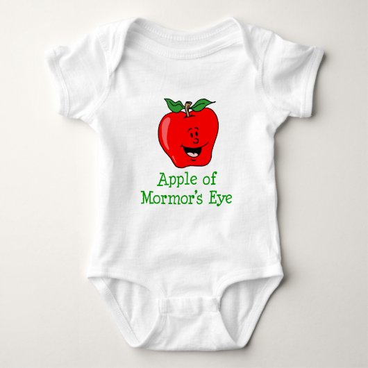 Apfel von Mormor's Auge Baby Strampler (Vorderseite)