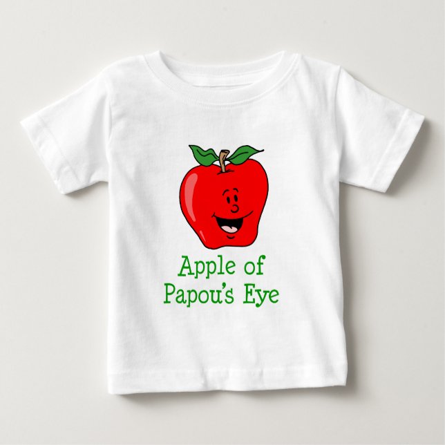 Apfel von Papous Auge Baby T-shirt (Vorderseite)